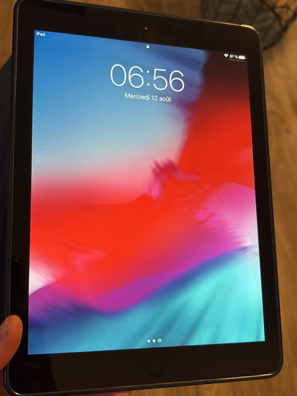 Apple iPad Tablet - Black Front with Colorful Display